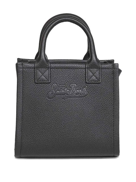 MC2 Saint Barth mini grained logo leather tote bag - Black - zdjęcie produktu nr 2