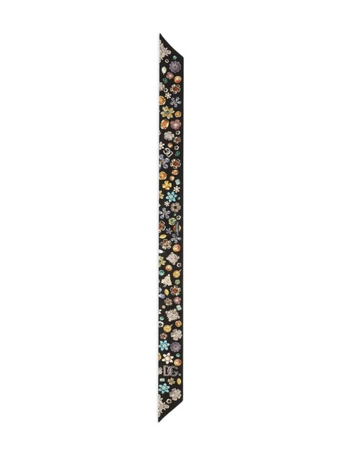 Dolce & Gabbana silk twill bandeau - Black - zdjęcie produktu nr 2