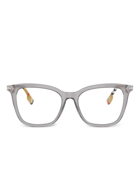 Burberry Eyewear check-pattern cat-eye glasses - Grey - zdjęcie produktu nr 1