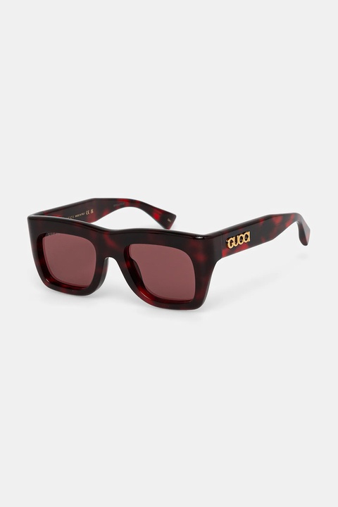 Gucci okulary przeciwsłoneczne kolor bordowy GG1811S - zdjęcie produktu nr 1