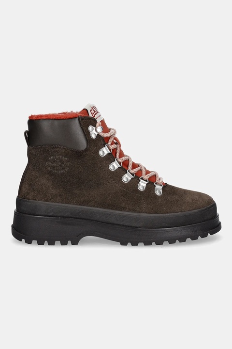 Gant workery zamszowe Wintly damskie kolor brązowy na płaskim obcasie lekko ocieplone 31543082 - zdjęcie produktu nr 2