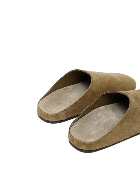The Row suede flat mules - Green - zdjęcie produktu nr 2