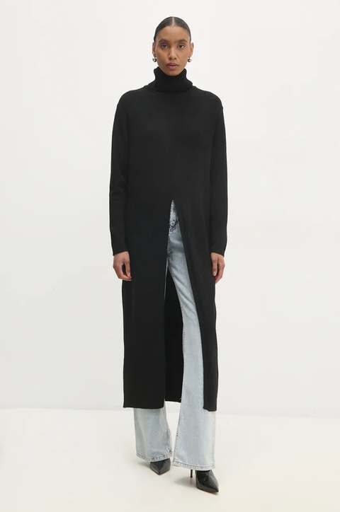 Answear Lab sweter damski kolor czarny z golfem - zdjęcie produktu nr 1