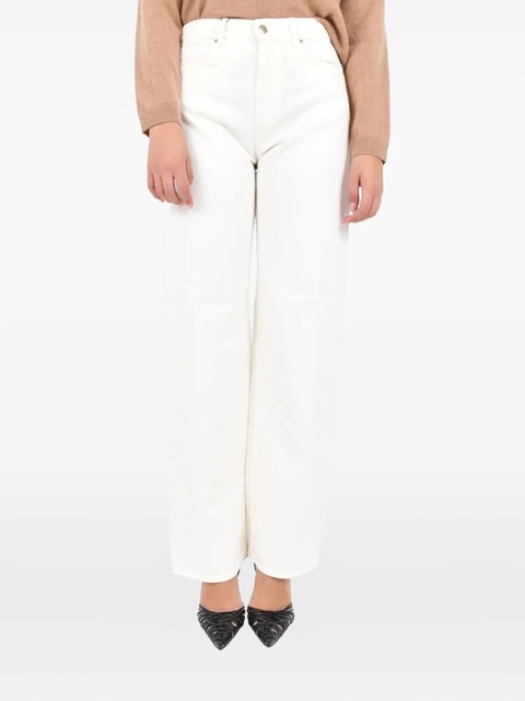Max Mara logo-patch jeans - White - zdjęcie produktu nr 1