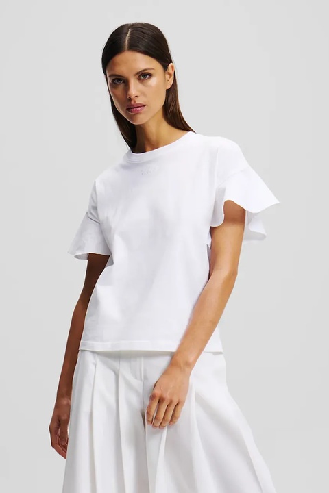Karl Lagerfeld t-shirt bawełniany damski kolor biały A2W17063 - zdjęcie produktu nr 1