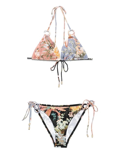 ZIMMERMANN Tallow Spliced Ring bikini - Brown - zdjęcie produktu nr 1