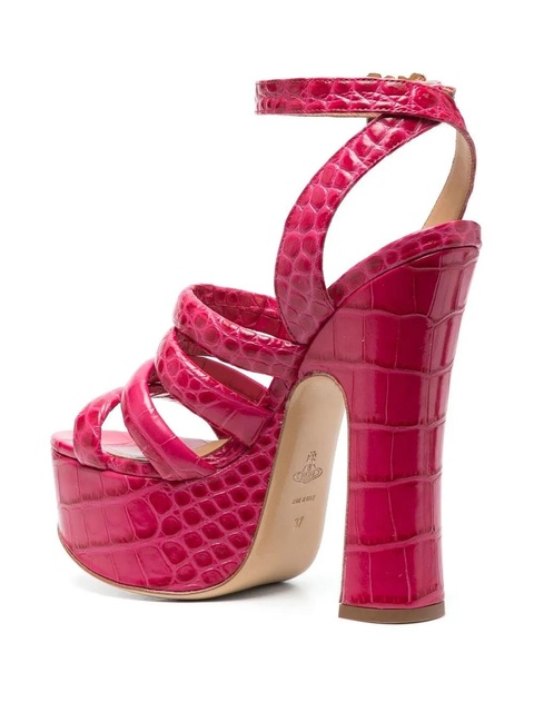 Vivienne Westwood 150mm crocodile platform sandals - Pink - zdjęcie produktu nr 2