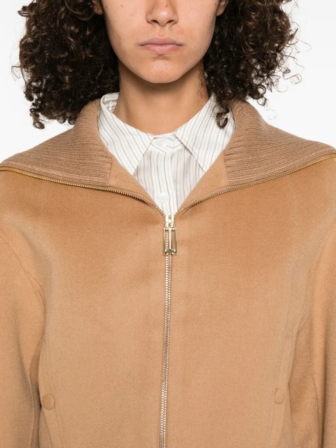 Victoria Beckham wool-blend cropped jacket - Brown - zdjęcie produktu nr 2