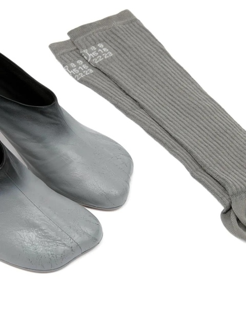 MM6 Maison Margiela leather pumps - Grey - zdjęcie produktu nr 2