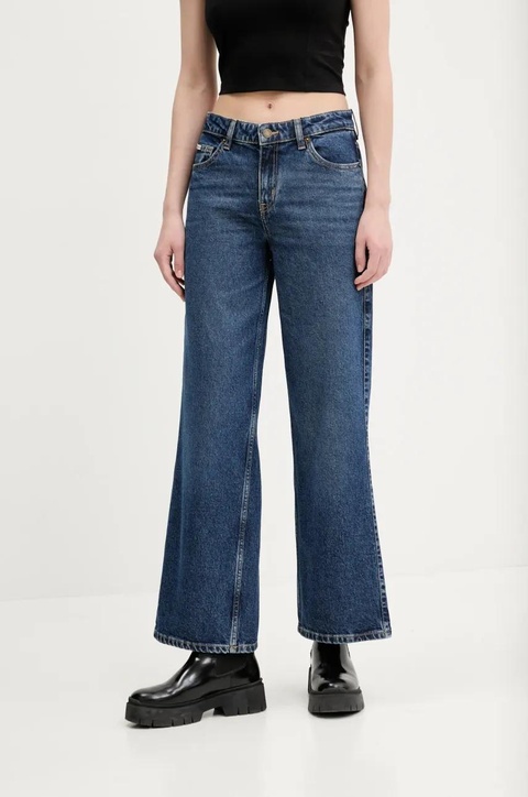 Guess Jeans jeansy damskie kolor granatowy W5RA0Y D5M42 - zdjęcie produktu nr 1