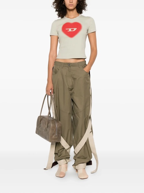 Diesel T-Ele heart-logo T-shirt - Green - zdjęcie produktu nr 2