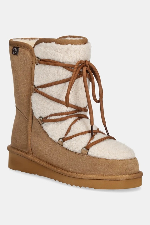 Answear.LAB śniegowce zamszowe kolor brązowy - zdjęcie produktu nr 1