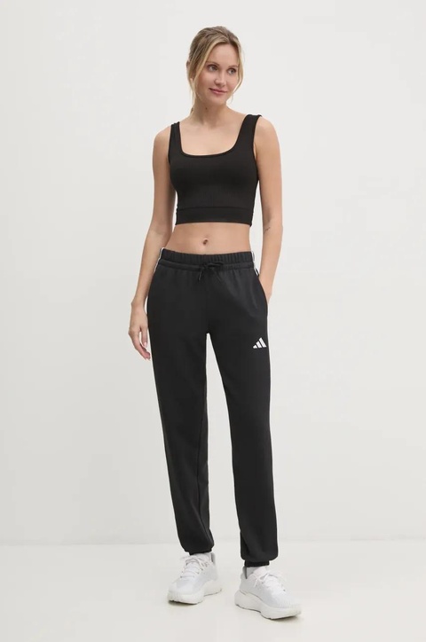 adidas spodnie dresowe Essentials kolor czarny wzorzyste JD5302 - zdjęcie produktu nr 2