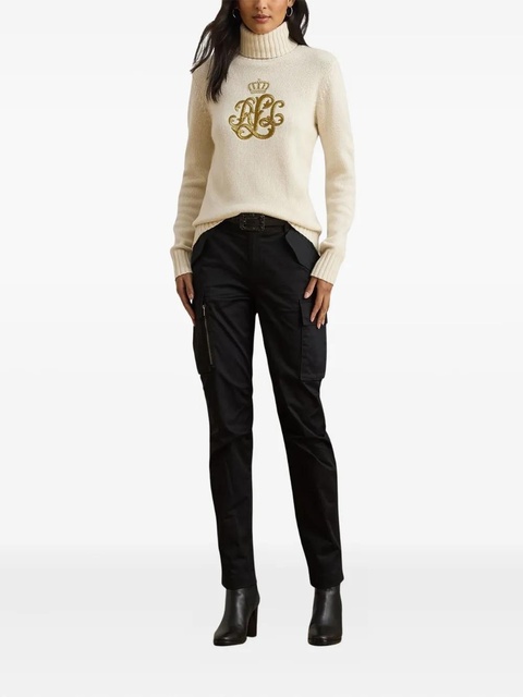 Lauren Ralph Lauren embroidered turtleneck sweater - Neutrals - zdjęcie produktu nr 2