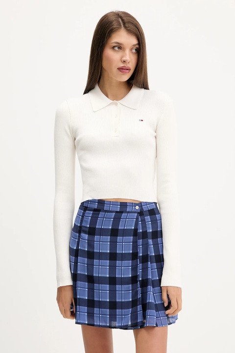 Tommy Jeans sweter damski kolor beżowy lekki DW0DW21829 - zdjęcie produktu nr 1