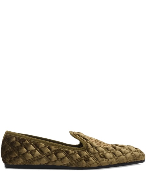 Burberry quilted velvet slippers - Green - zdjęcie produktu nr 1