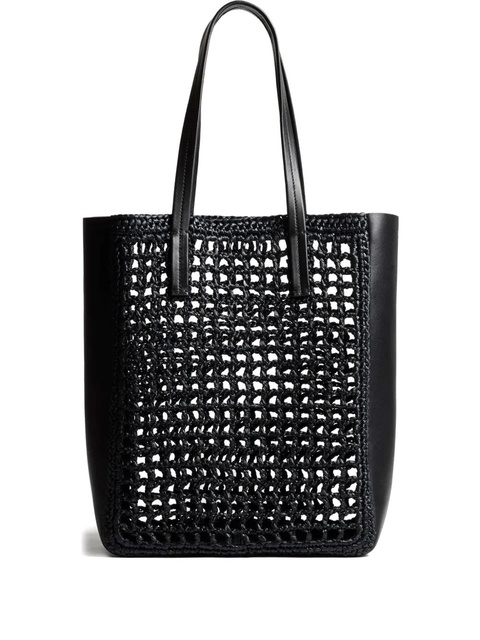 KHAITE small Zoe woven-panel tote bag - Black - zdjęcie produktu nr 1