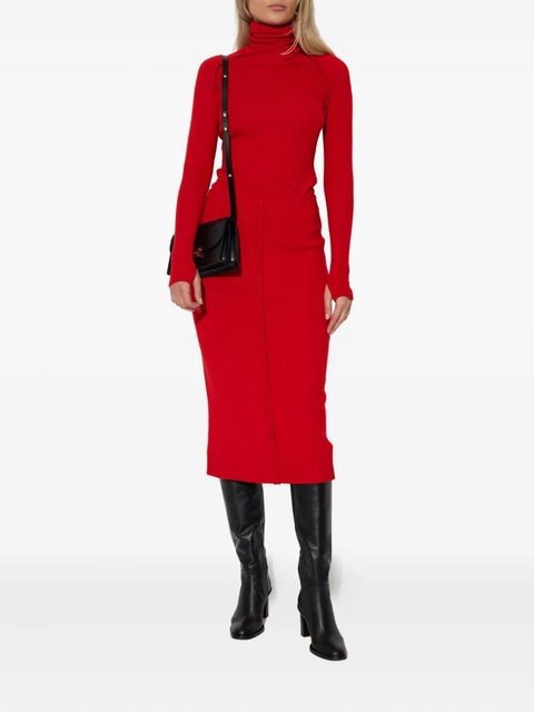 Victoria Beckham wool high neck top - Red - zdjęcie produktu nr 2