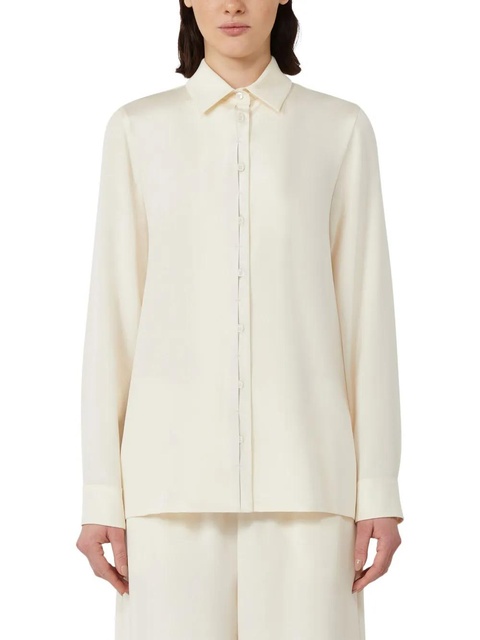 Max Mara button-down silk shirt - Neutrals - zdjęcie produktu nr 1