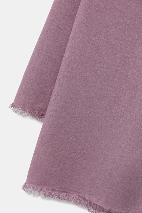 Sisley szal damski kolor fioletowy gładki 6HIKWU024 - zdjęcie produktu nr 2