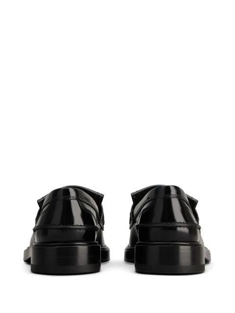Tod's logo-plaque leather loafers - Black - zdjęcie produktu nr 2