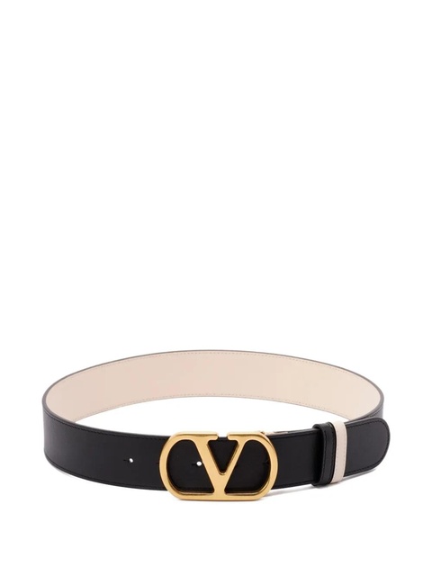 Valentino Garavani VLogo leather belt - Black - zdjęcie produktu nr 1