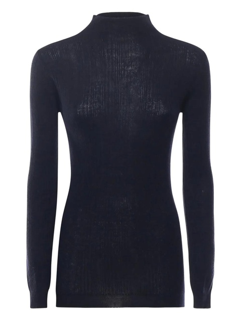 PINKO ribbed high-neck sweater - Blue - zdjęcie produktu nr 1