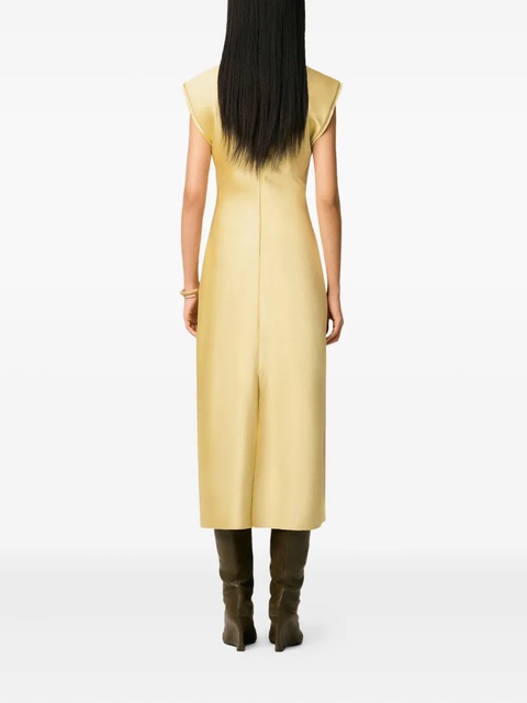 AMI Paris raw-edge sleeveless dress - Green - zdjęcie produktu nr 1