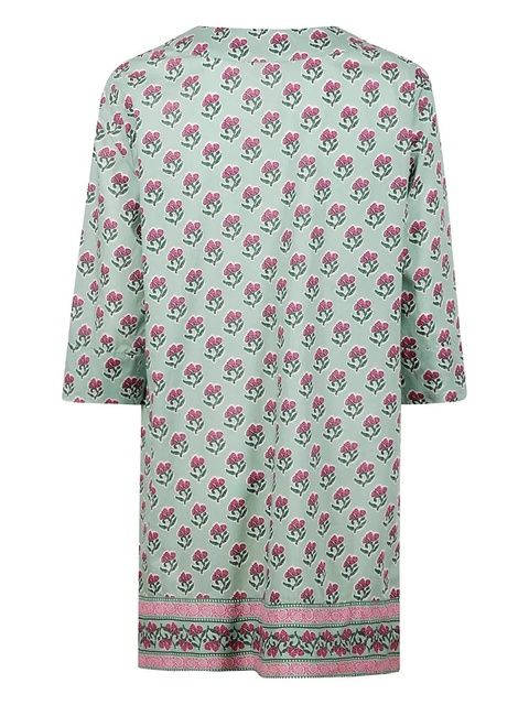 MC2 Saint Barth floral-print cotton dress - Green - zdjęcie produktu nr 1