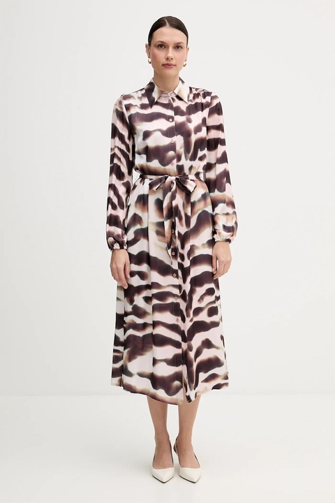 Marc Aurel sukienka kolor różowy midi prosta 6576-1000-24817 - zdjęcie produktu nr 1