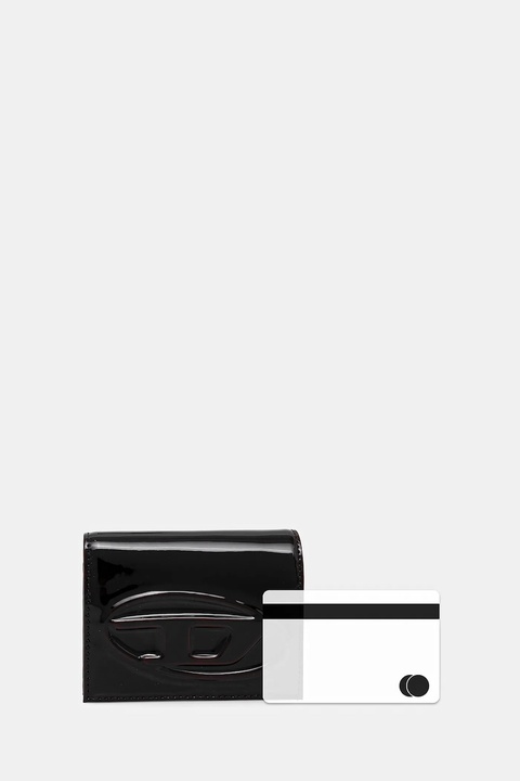 Diesel portfel 1DR 2.0 1DR BI FOLD III damski kolor czarny X10390.P8008 - zdjęcie produktu nr 2