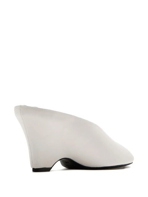 KHAITE 75mm open-toe wedge sandals - White - zdjęcie produktu nr 2