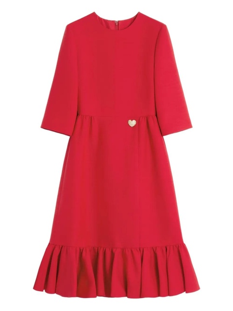 Valentino Garavani crepe midi dress - Red - zdjęcie produktu nr 1