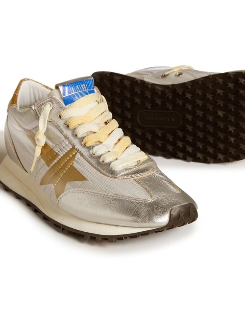 Golden Goose Star Printed Glitter Trainers - Silver - zdjęcie produktu nr 2