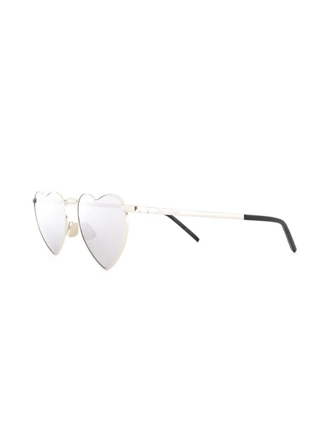 Saint Laurent Eyewear heart-frame sunglasses - Silver - zdjęcie produktu nr 1
