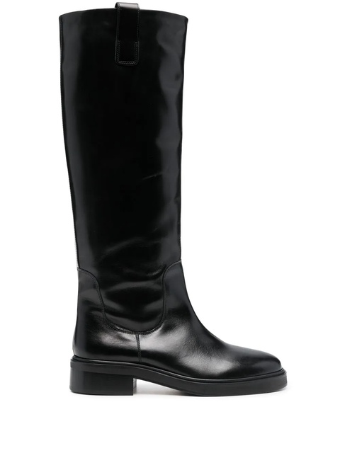Aeyde knee-high leather boots - Black - zdjęcie produktu nr 1