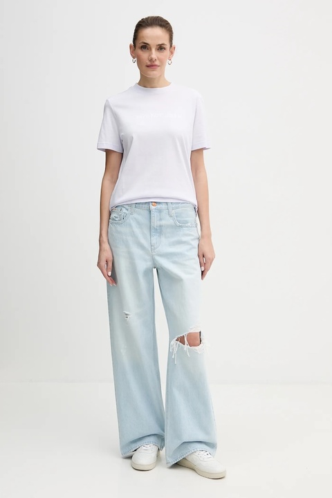 Calvin Klein Jeans jeansy damskie kolor niebieski LV047D835G - zdjęcie produktu nr 1