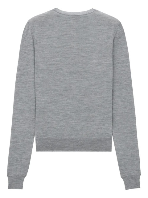 Saint Laurent crew-neck jumper - Grey - zdjęcie produktu nr 2
