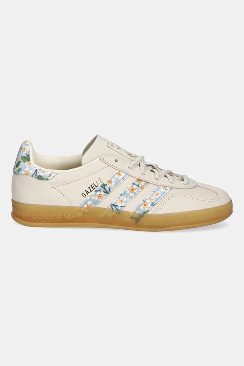 adidas Originals sneakersy nubukowe dziecięce Gazelle Indoor damskie kolor beżowy JR3601 - zdjęcie produktu nr 2