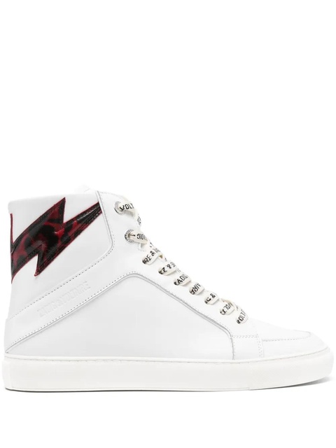 Zadig&Voltaire High Flash leather sneakers - White - zdjęcie produktu nr 1