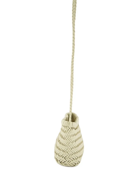 DRAGON DIFFUSION Minsu braided leather crossbody bag - Neutrals - zdjęcie produktu nr 2