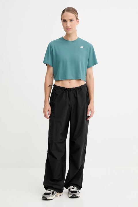adidas Performance t-shirt treningowy WORKOUT ESSENTIALS kolor zielony JY2218 - zdjęcie produktu nr 2