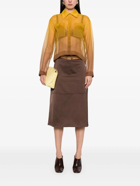 Max Mara semi-sheer shirt - Yellow - zdjęcie produktu nr 1