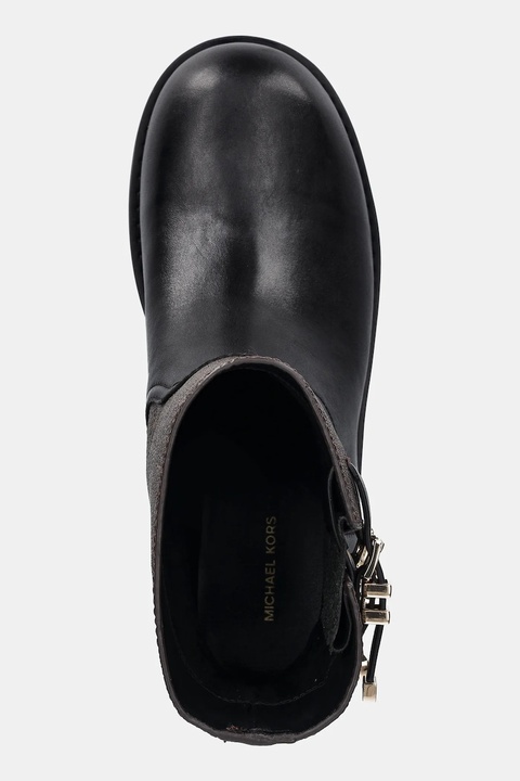 MICHAEL Michael Kors botki skórzane Darrington damskie kolor czarny na płaskim obcasie 40F5DTFE7L.292 - zdjęcie produktu nr 2