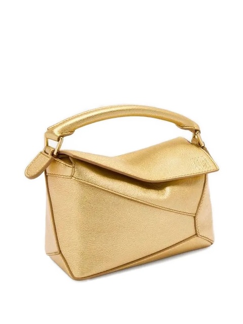 LOEWE Puzzle Edge mini bag - Gold - zdjęcie produktu nr 2