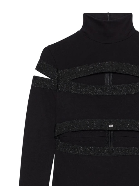 GCDS cut-out turtleneck mini dress - Black - zdjęcie produktu nr 2