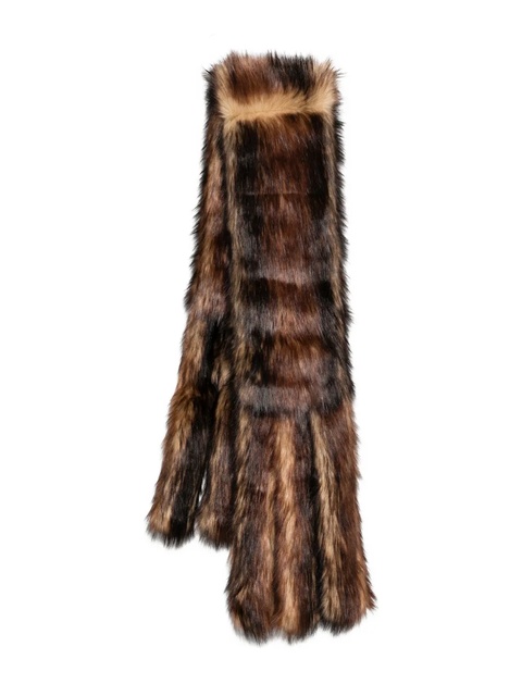Simone Rocha faux-fur scarf - Brown - zdjęcie produktu nr 1
