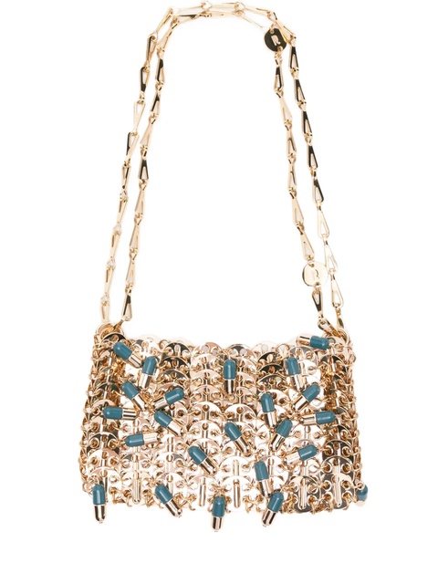 Rabanne pill-charm chain shoulder bag - Gold - zdjęcie produktu nr 1