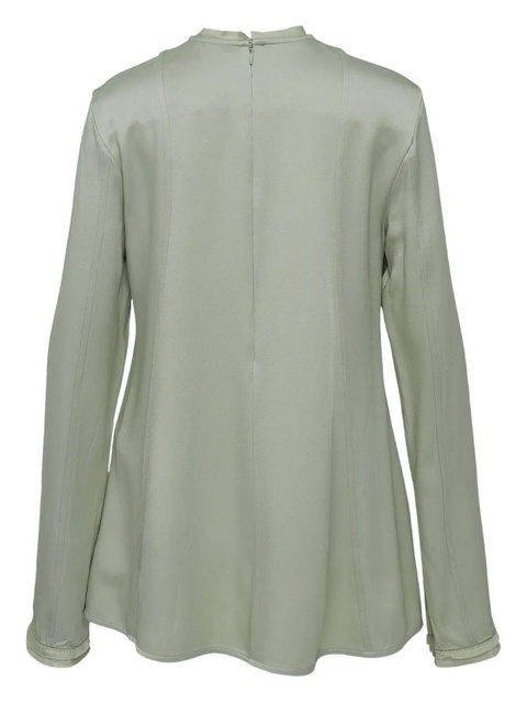 Jil Sander Envers crew-neck blouse - Green - zdjęcie produktu nr 2