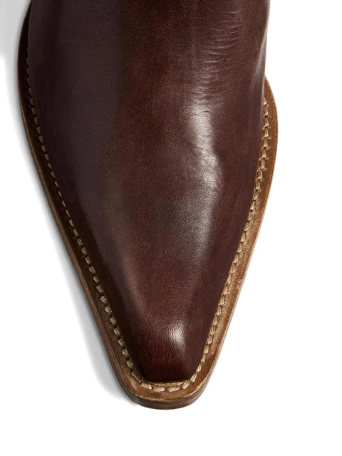KHAITE 35mm Clive pointed-toe boots - Brown - zdjęcie produktu nr 1